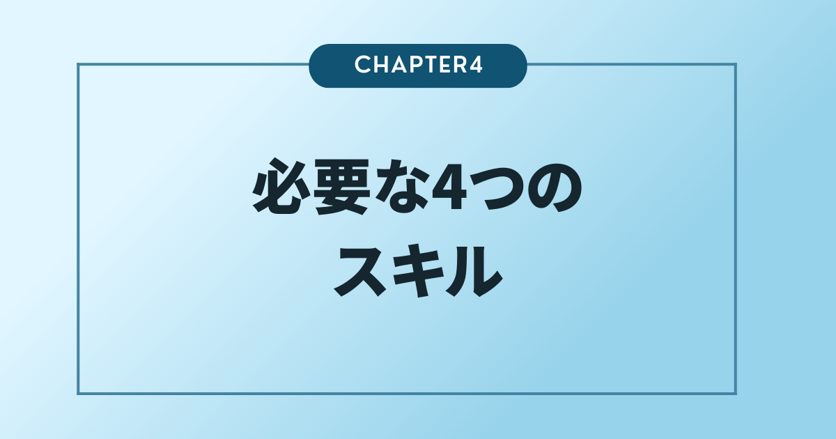 Webライティングで必要な4つのスキル